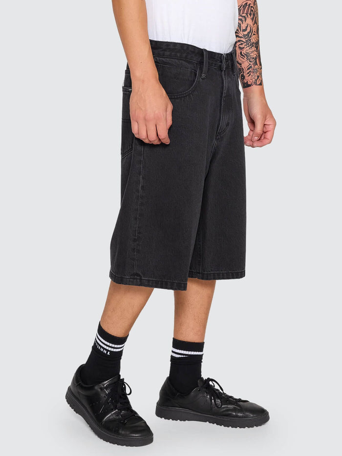 Big Slacker Denim Short - Aged Black 28
