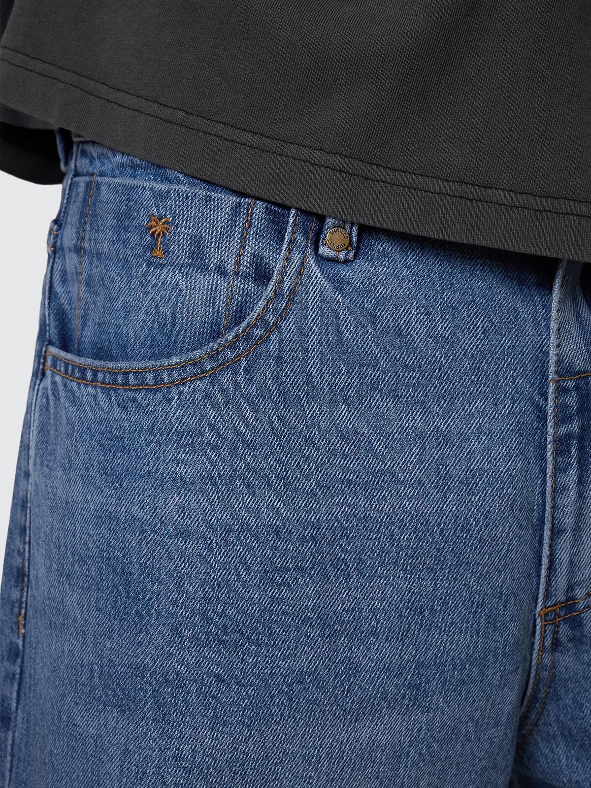 Big Slacker Denim Short - Stoned Blues 26