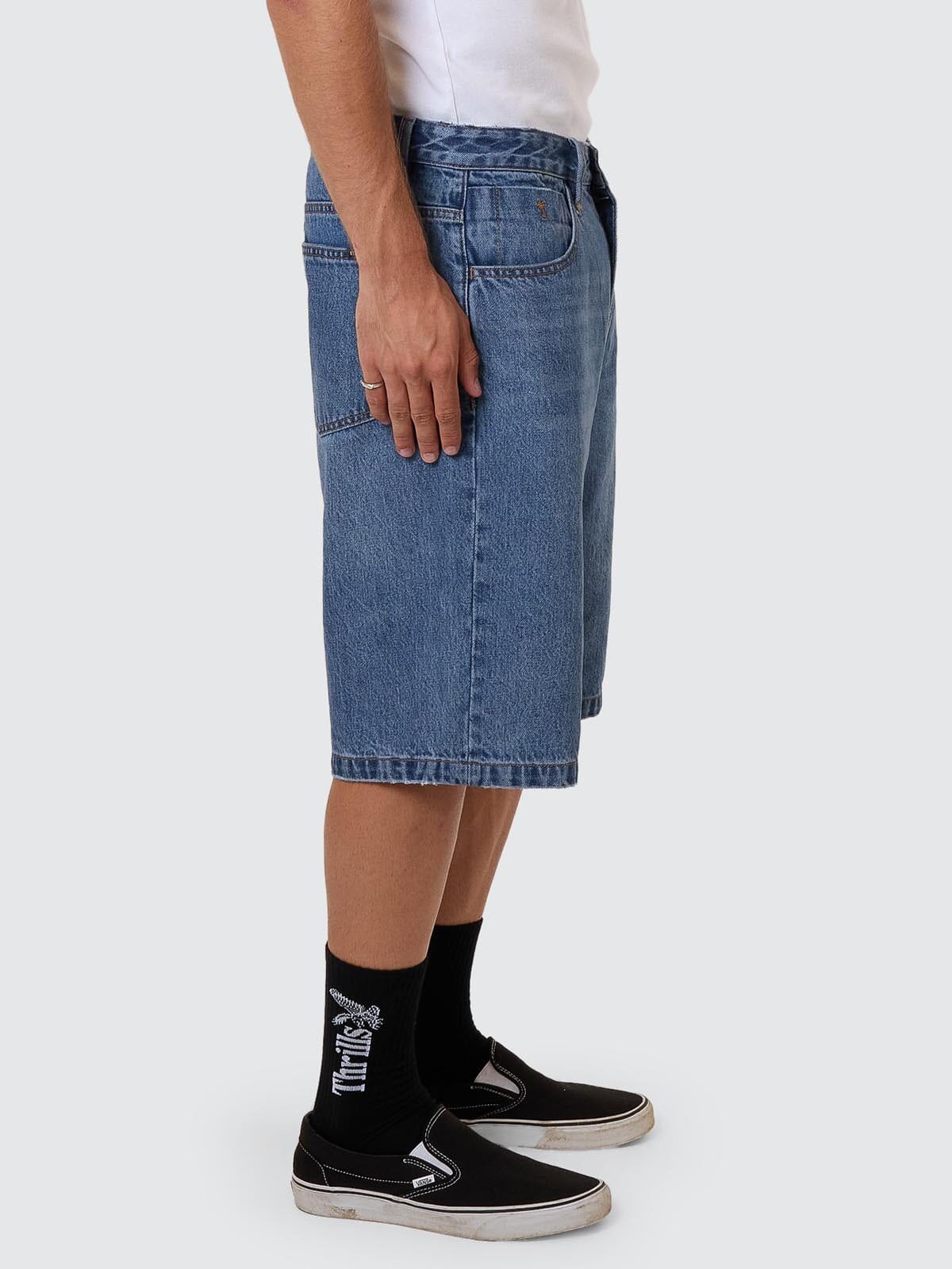 Big Slacker Denim Short - Stoned Blues 26