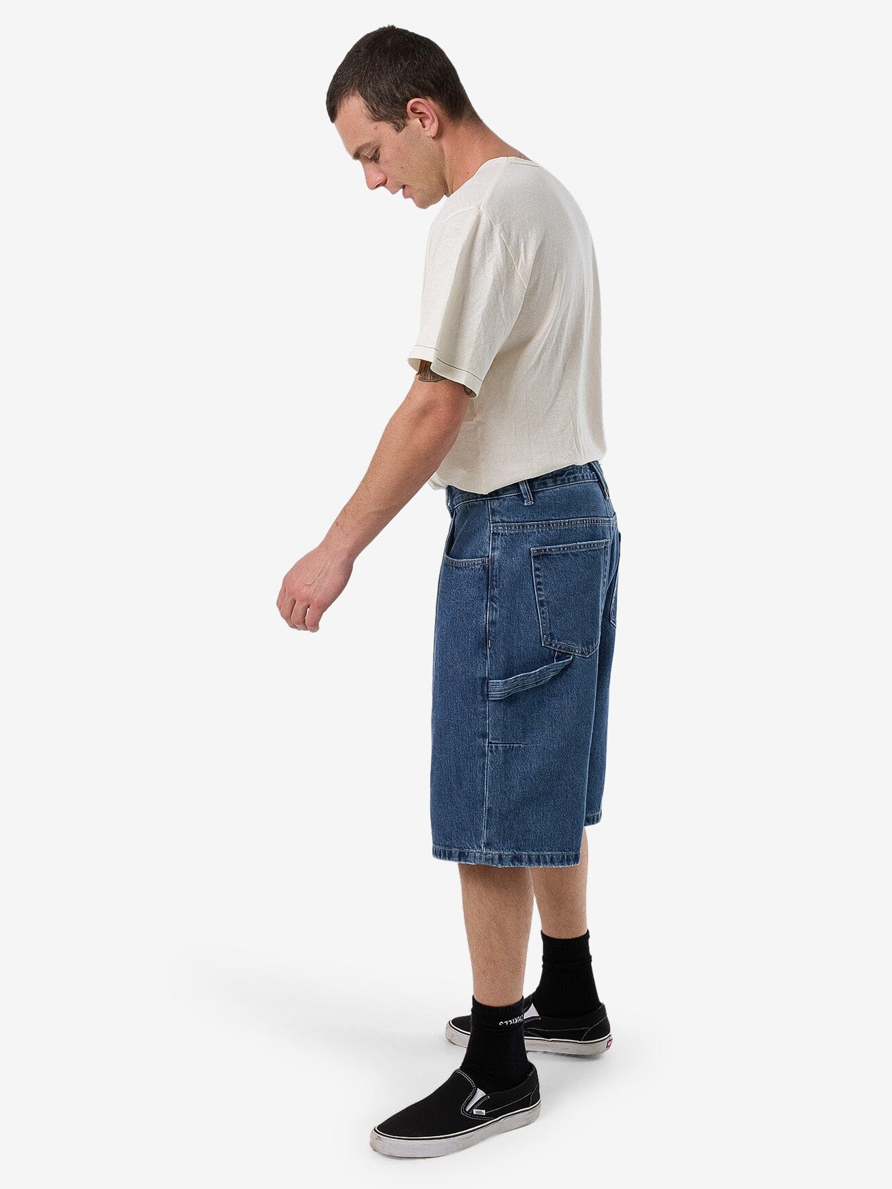 Big Slacker Denim Short - Vintage Rinse Blue 26