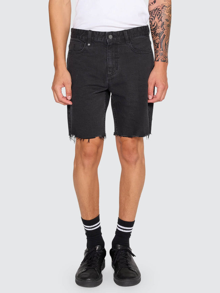 Bones Denim Short - Aged Black 28