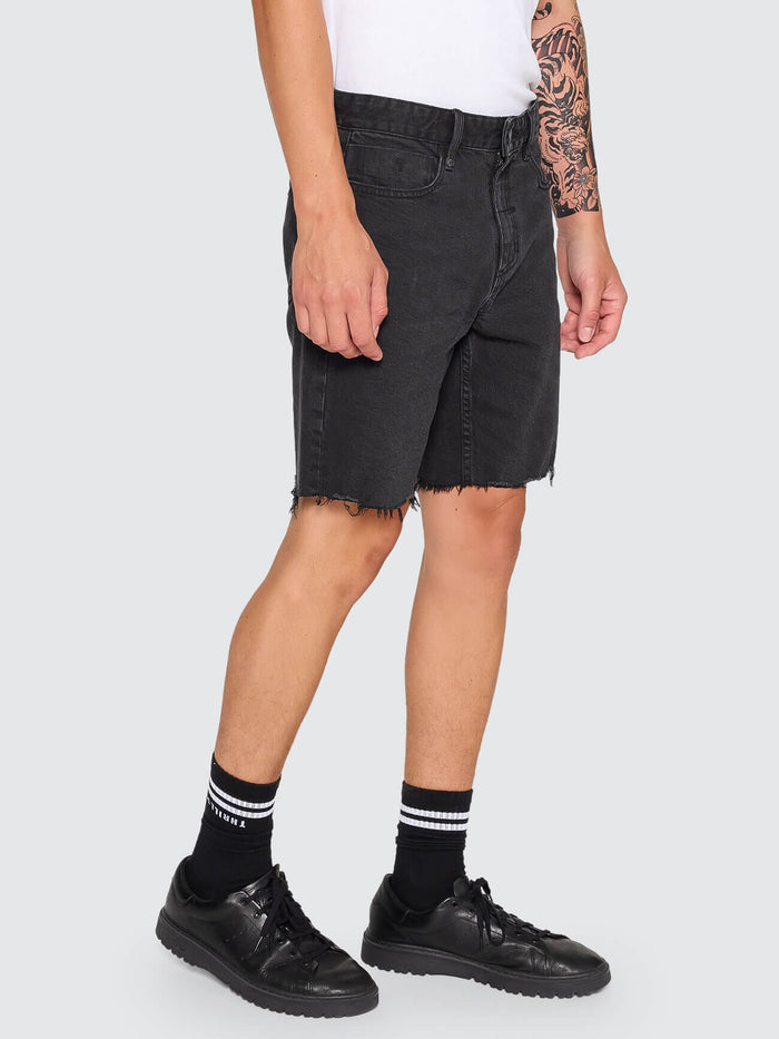 Bones Denim Short - Aged Black 28