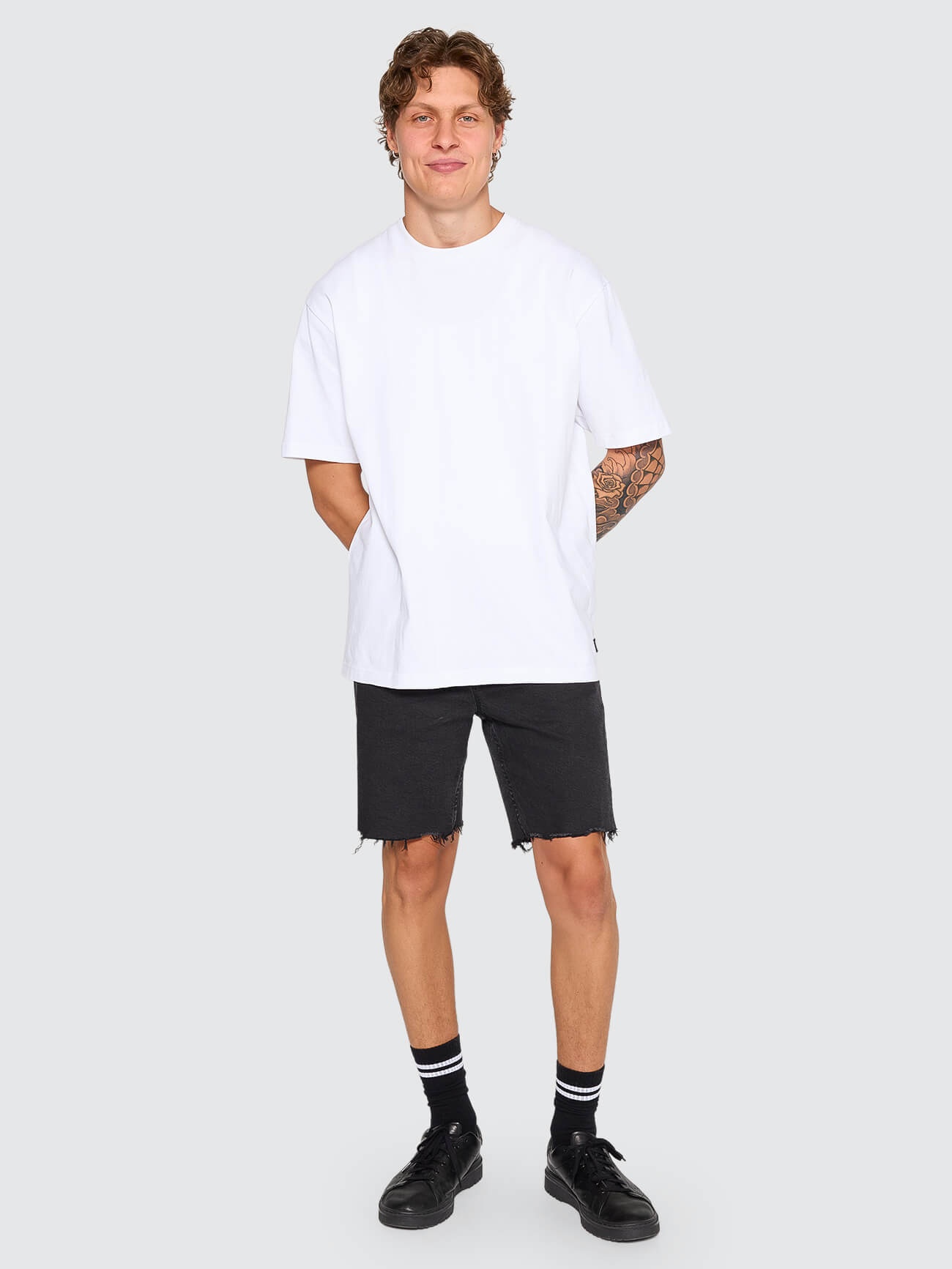 Bones Denim Short - Aged Black 28