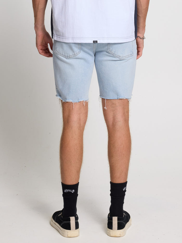 Bones Denim Short - Light Ash Blue 28