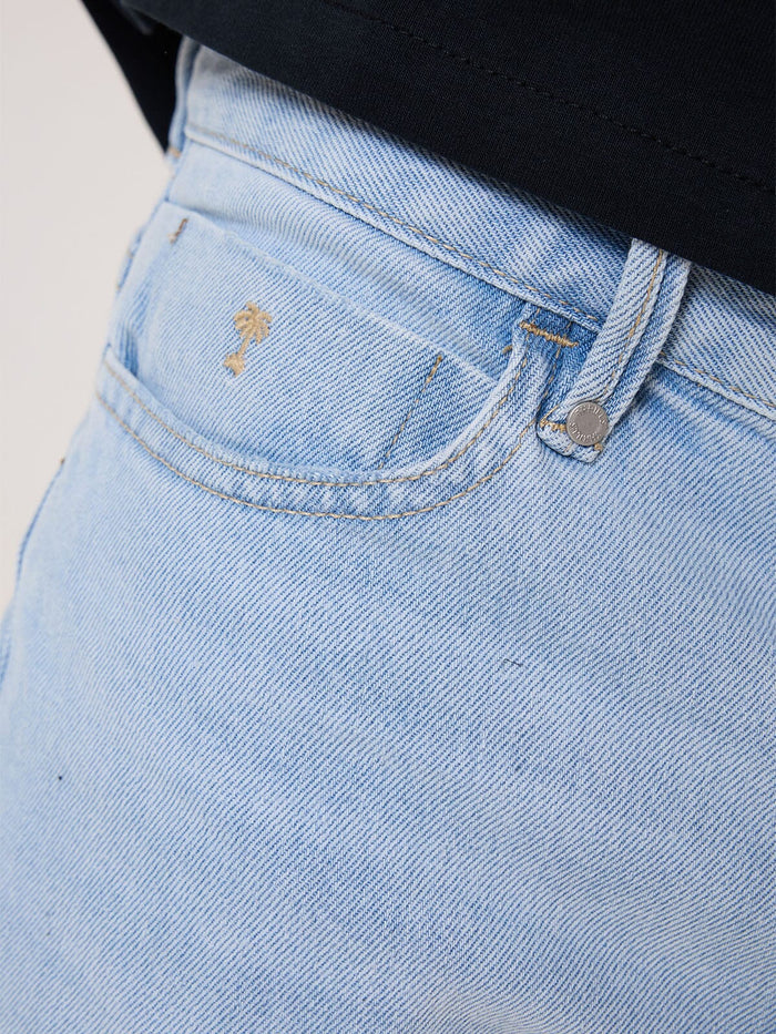 Bones Denim Short - Light Ash Blue 28