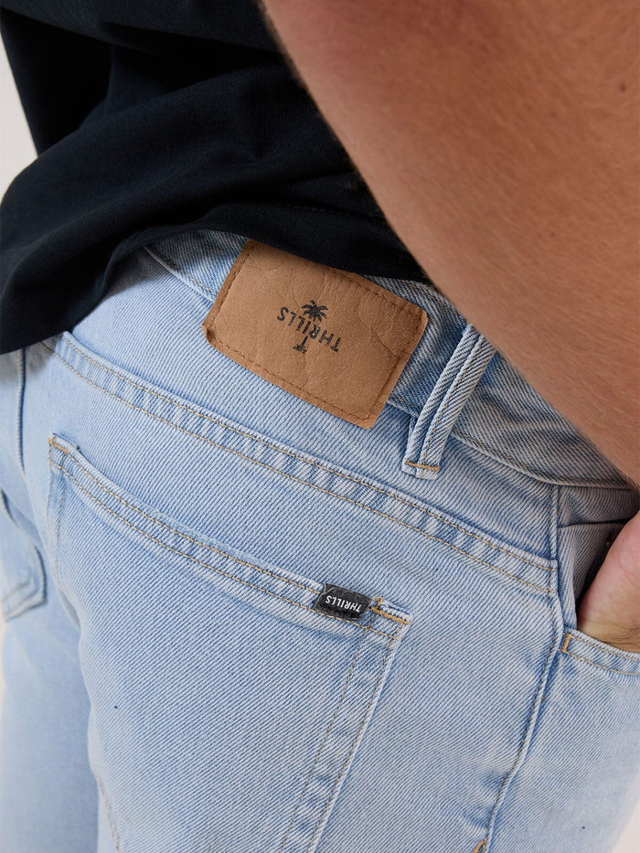 Bones Denim Short - Light Ash Blue 28