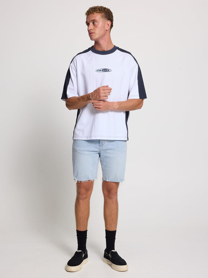 Bones Denim Short - Light Ash Blue 28