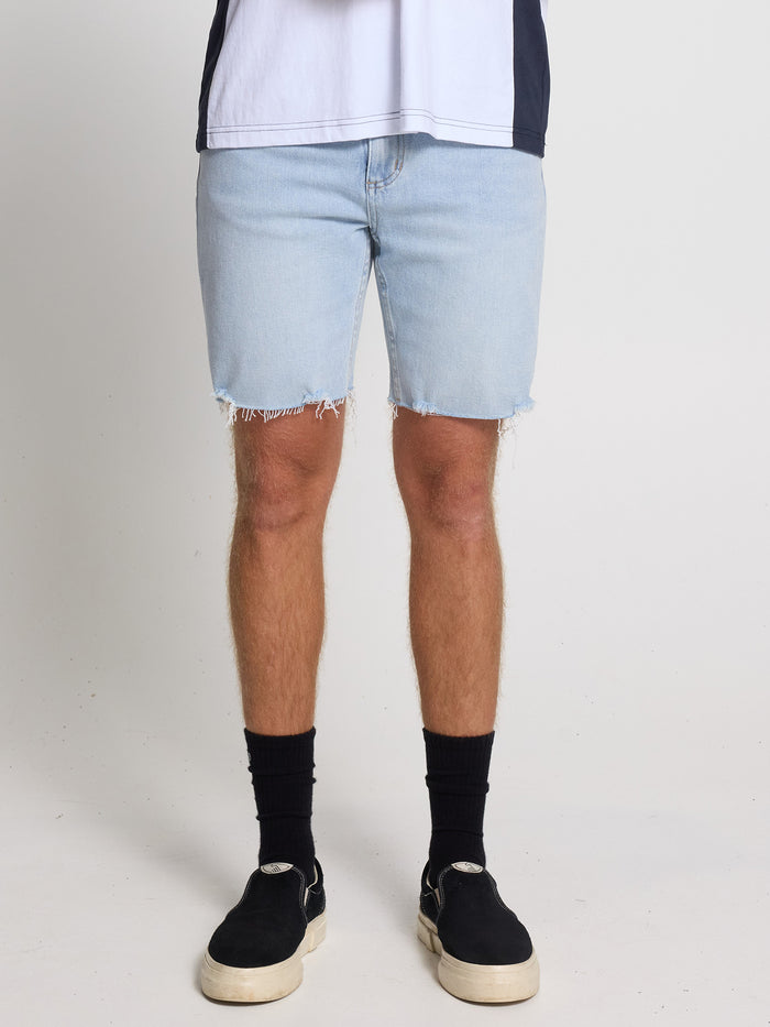 Bones Denim Short - Light Ash Blue 28