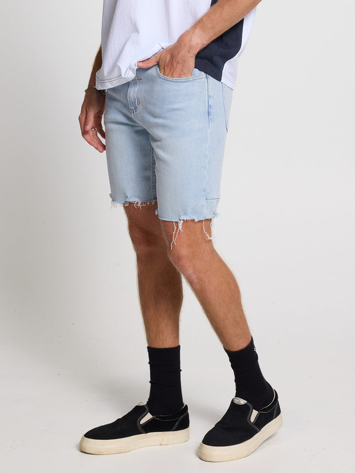 Bones Denim Short - Light Ash Blue 28