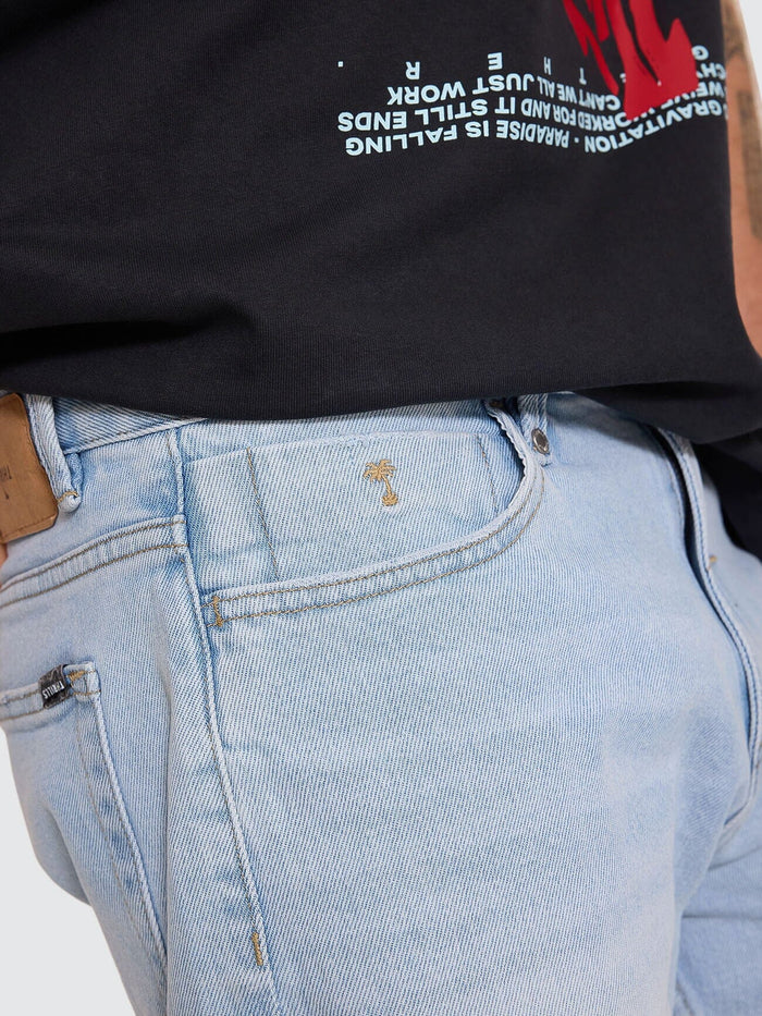 Bones Denim Short - Light Ash Blue 28