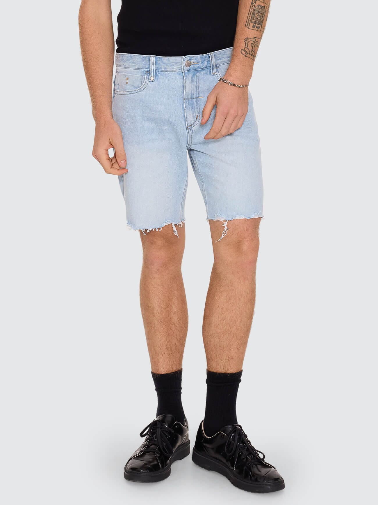 Bones Denim Short - Light Ash Blue 28