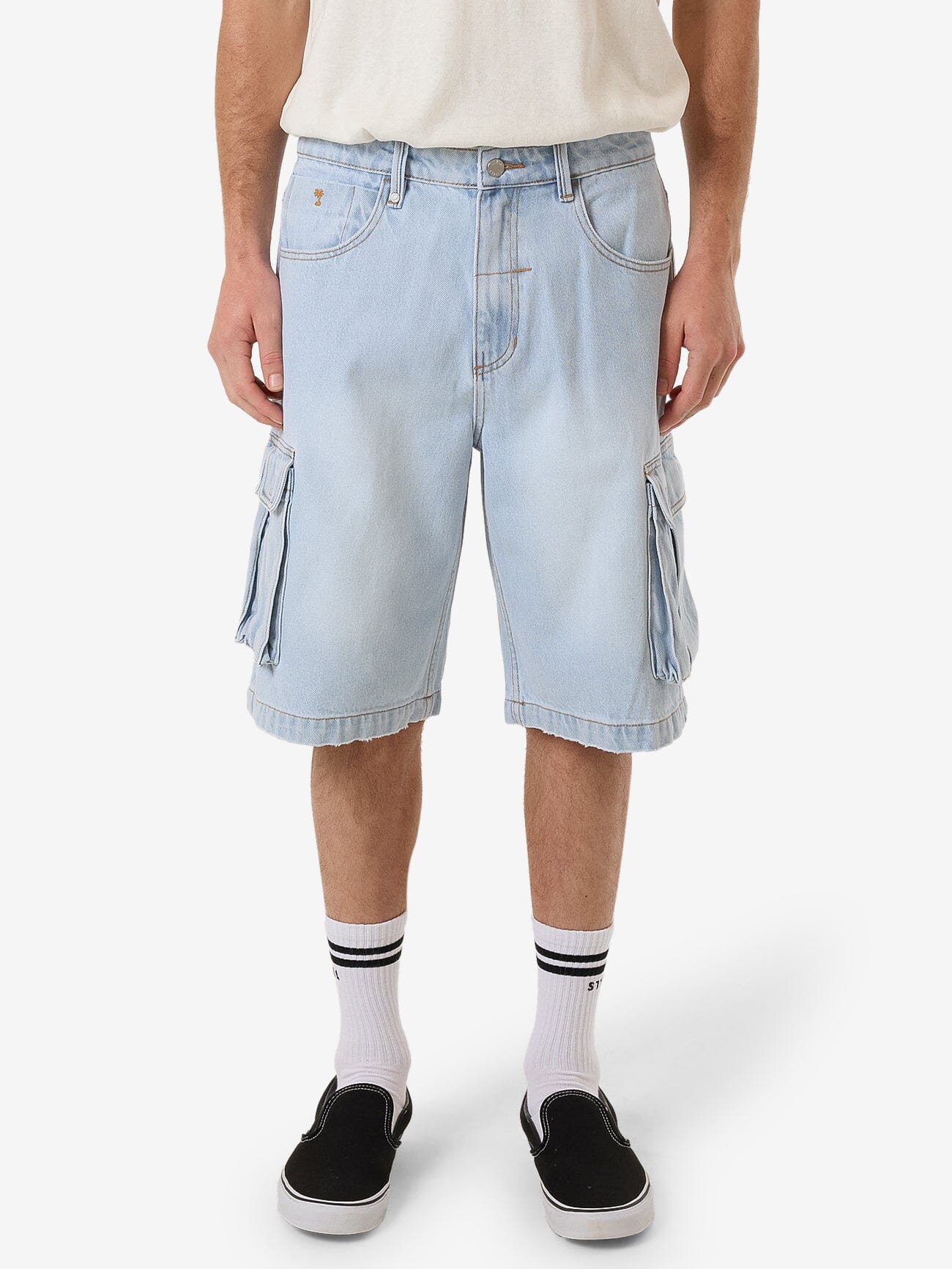 Big Slacker Denim Cargo Short - Epoch Blue 28