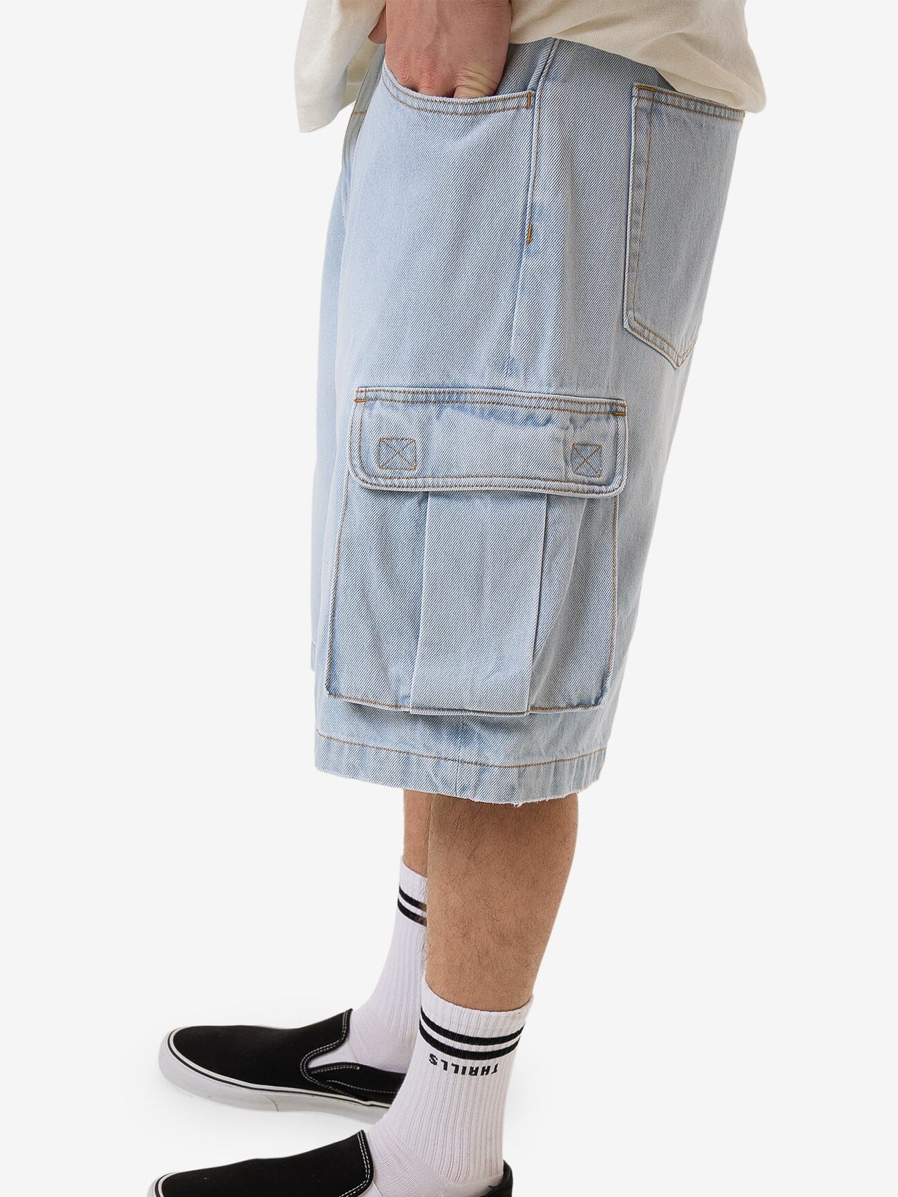 Big Slacker Denim Cargo Short - Epoch Blue 28