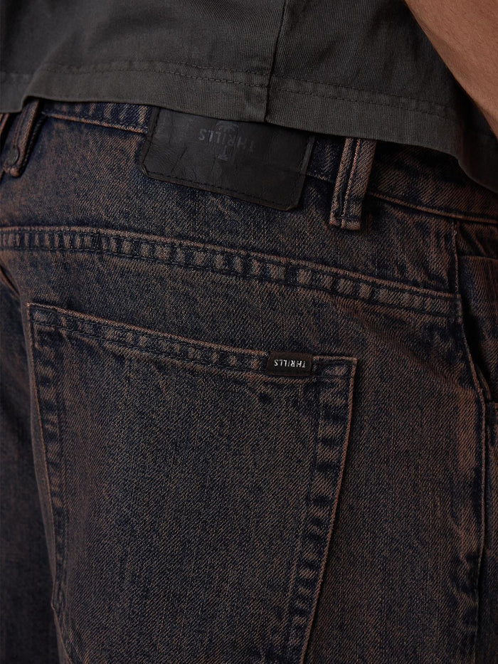 Big Slacker Denim Cargo Short - Berry Black 26