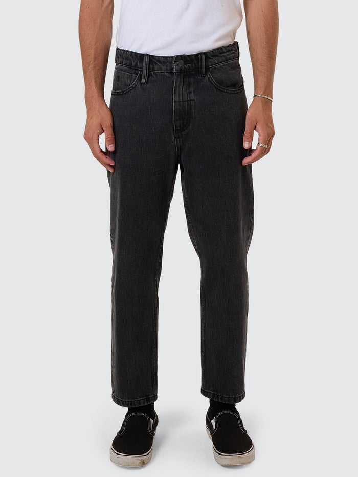 Chopped Denim Jean - Ash Black 26