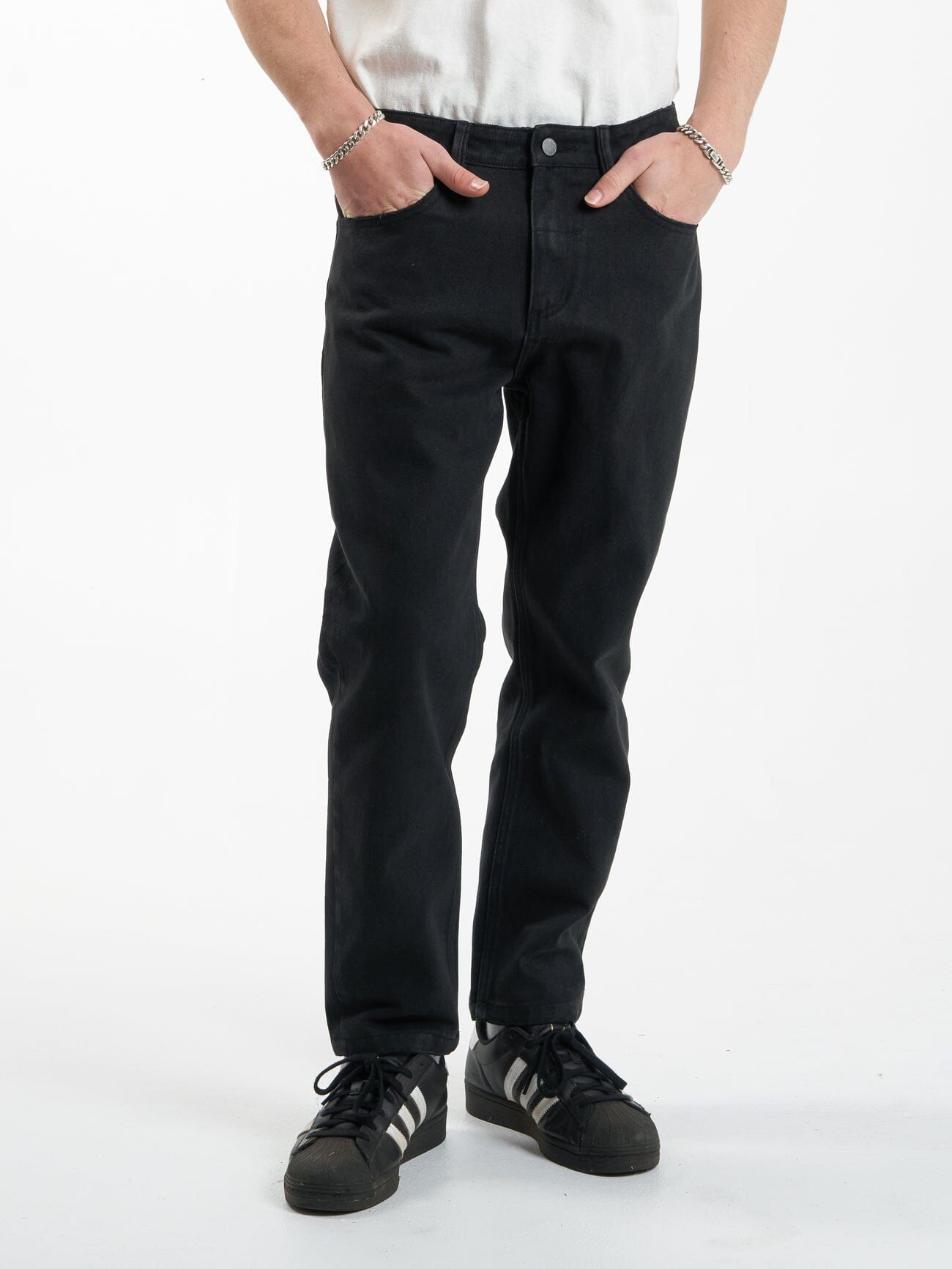 Chopped Denim Jean - Dusk Black