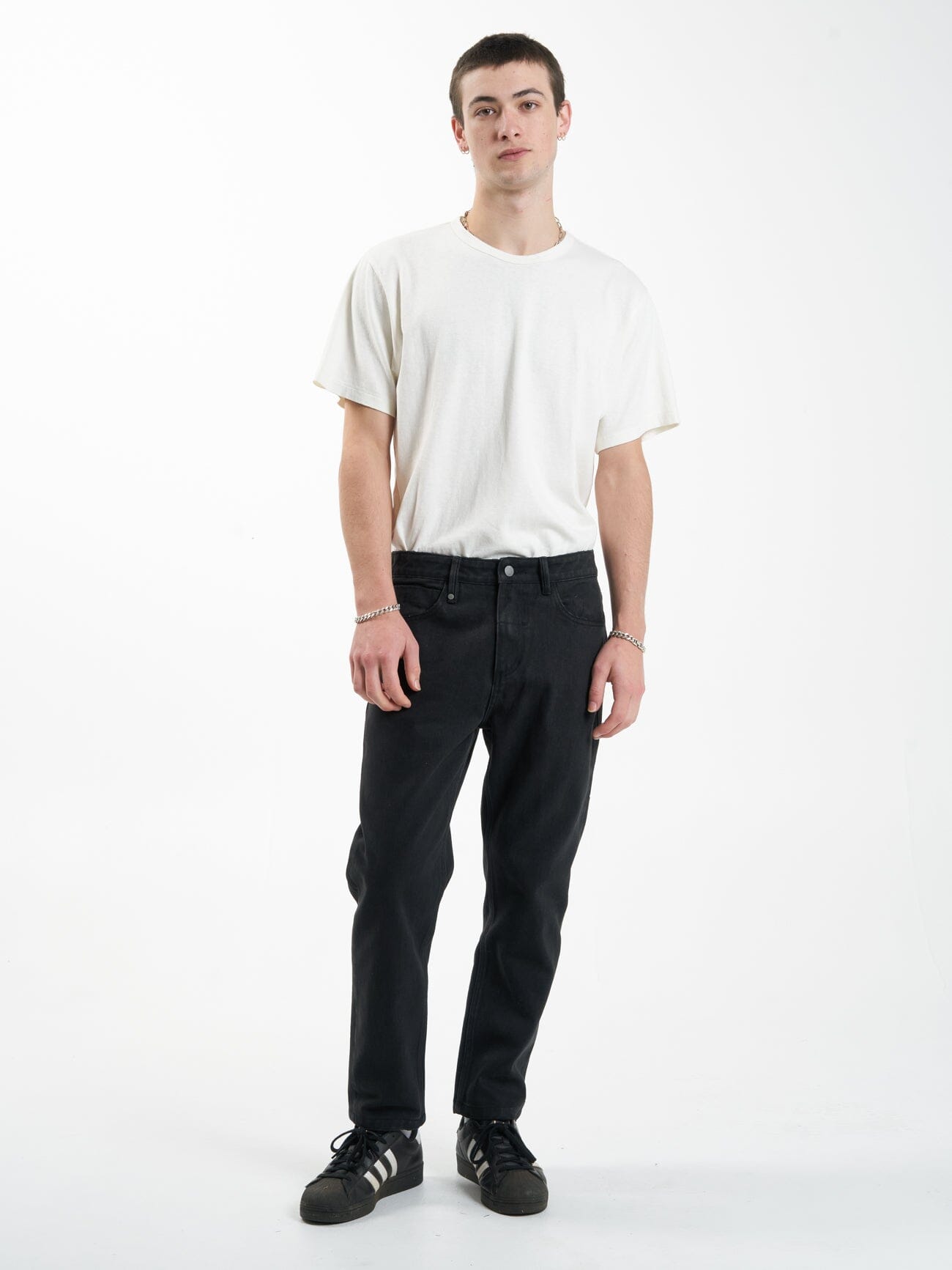 Chopped Denim Jean - Dusk Black