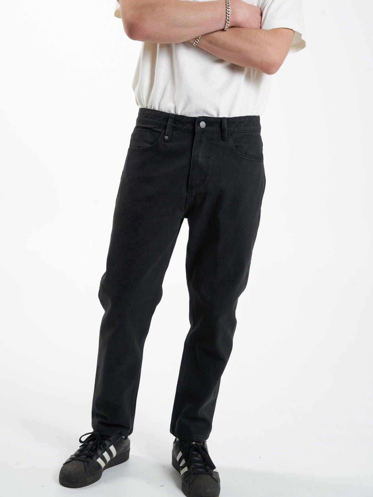 Chopped Denim Jean - Dusk Black