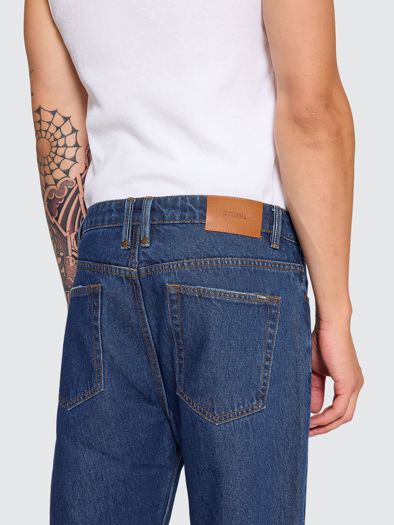 Chopped Slim Straight Cropped Denim Jean - Rinsed Ink