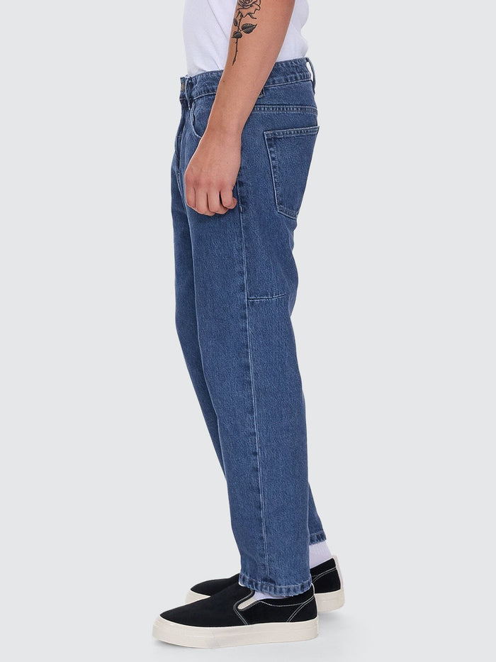 Chopped Straight Cropped Denim Jean - Vintage Rinse Blue 26
