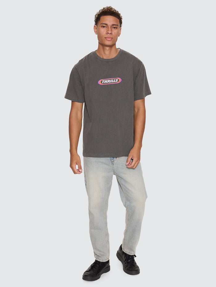 Chopped Straight Cropped Denim Jean - Light Granite Blue