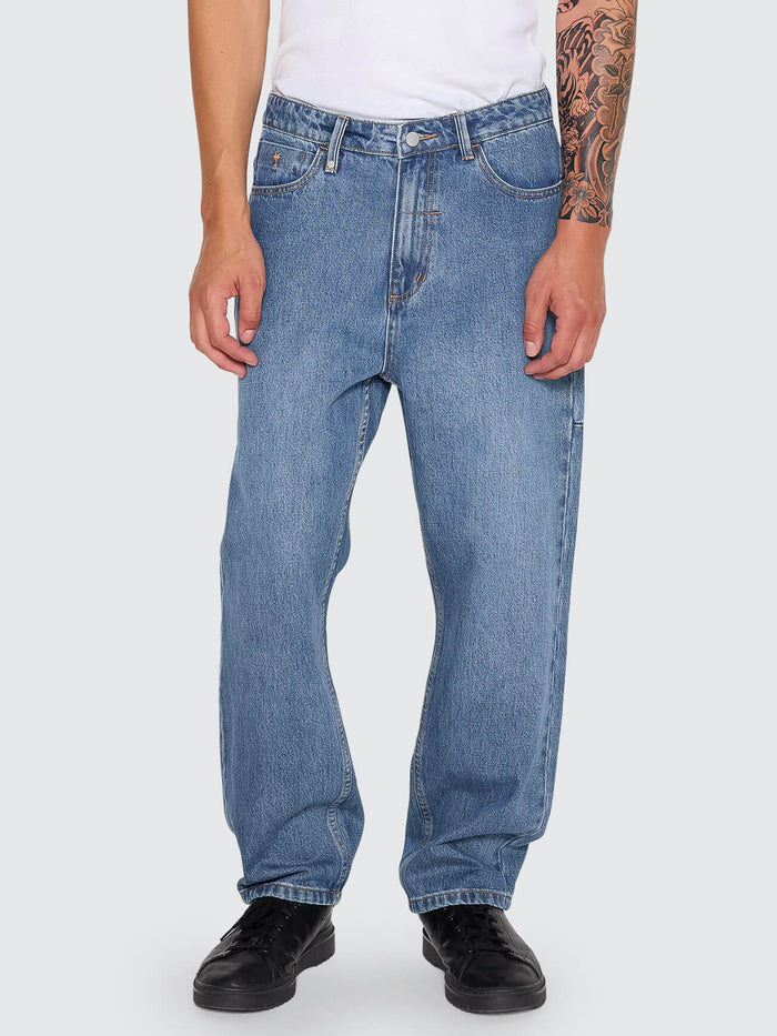 Slacker Relaxed Denim Jean - Darker Dust Blue