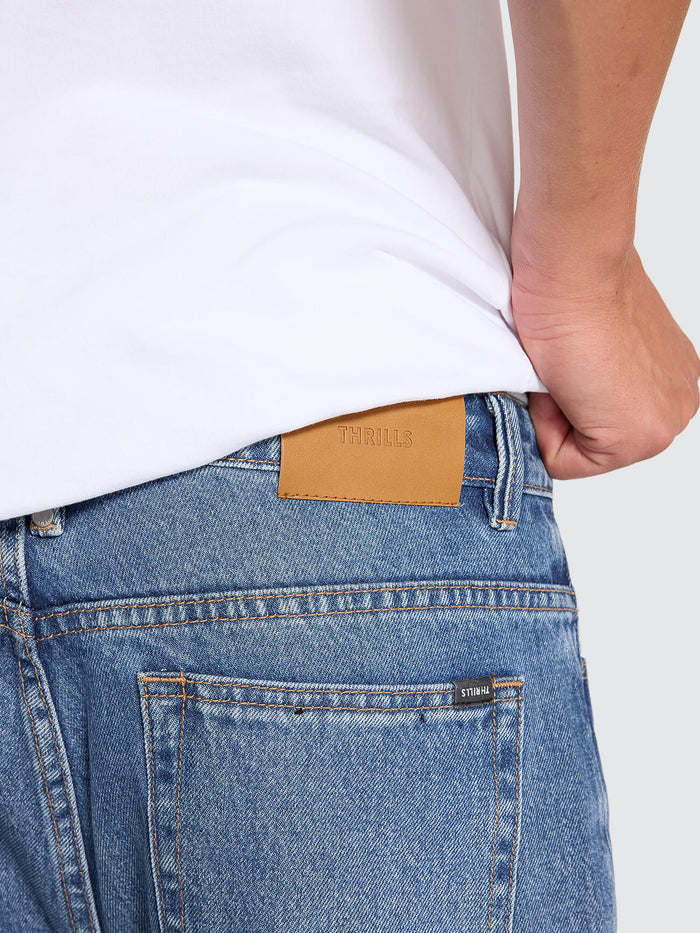 Slacker Relaxed Denim Jean - Darker Dust Blue