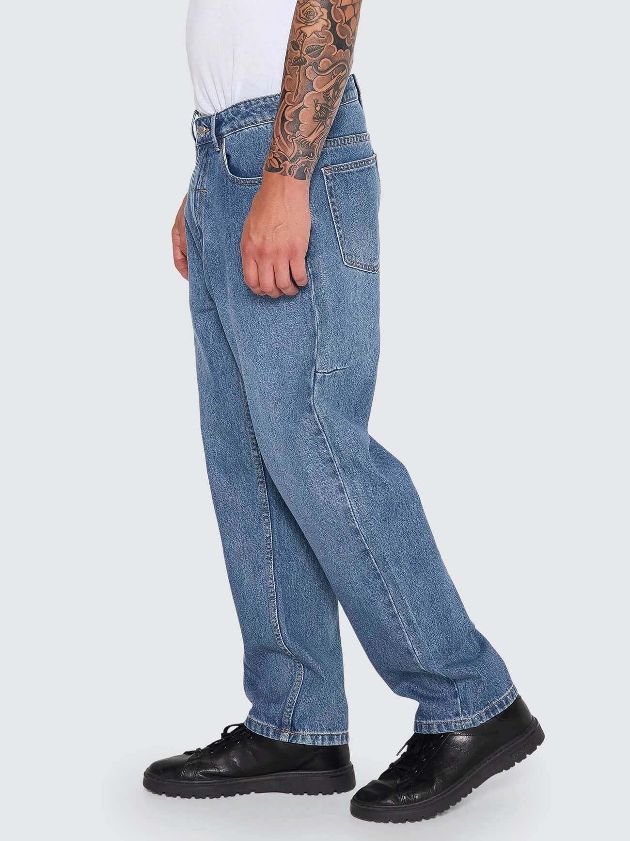Slacker Relaxed Denim Jean - Darker Dust Blue