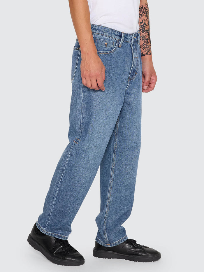 Slacker Relaxed Denim Jean - Darker Dust Blue