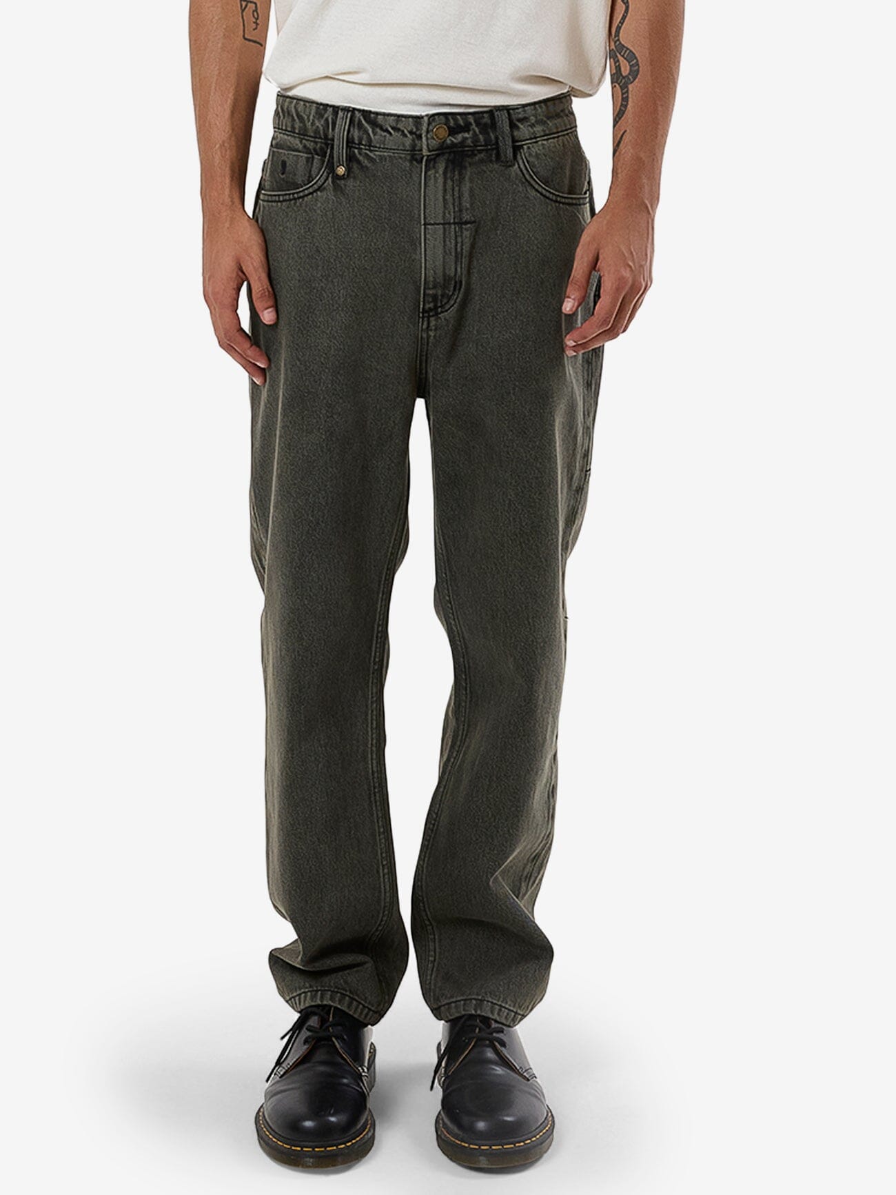 Thrills Slacker Denim Jean Pearl Blue