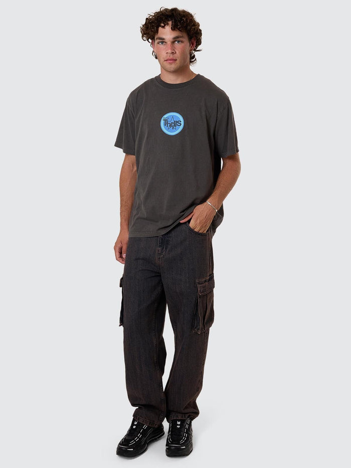 Big Slacker Denim Cargo Pant - Berry Black 26