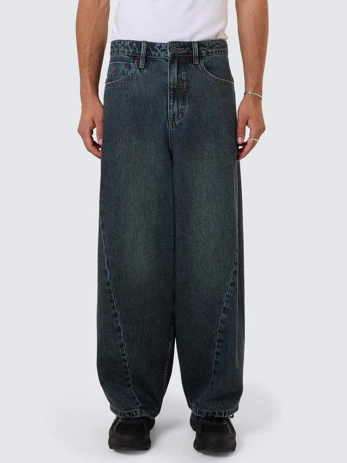 Barrel Leg Denim Jean - Metal Blue 26