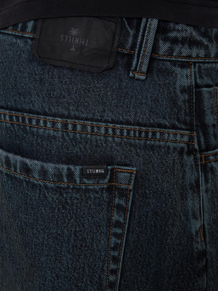 Barrel Leg Denim Jean - Metal Blue 26