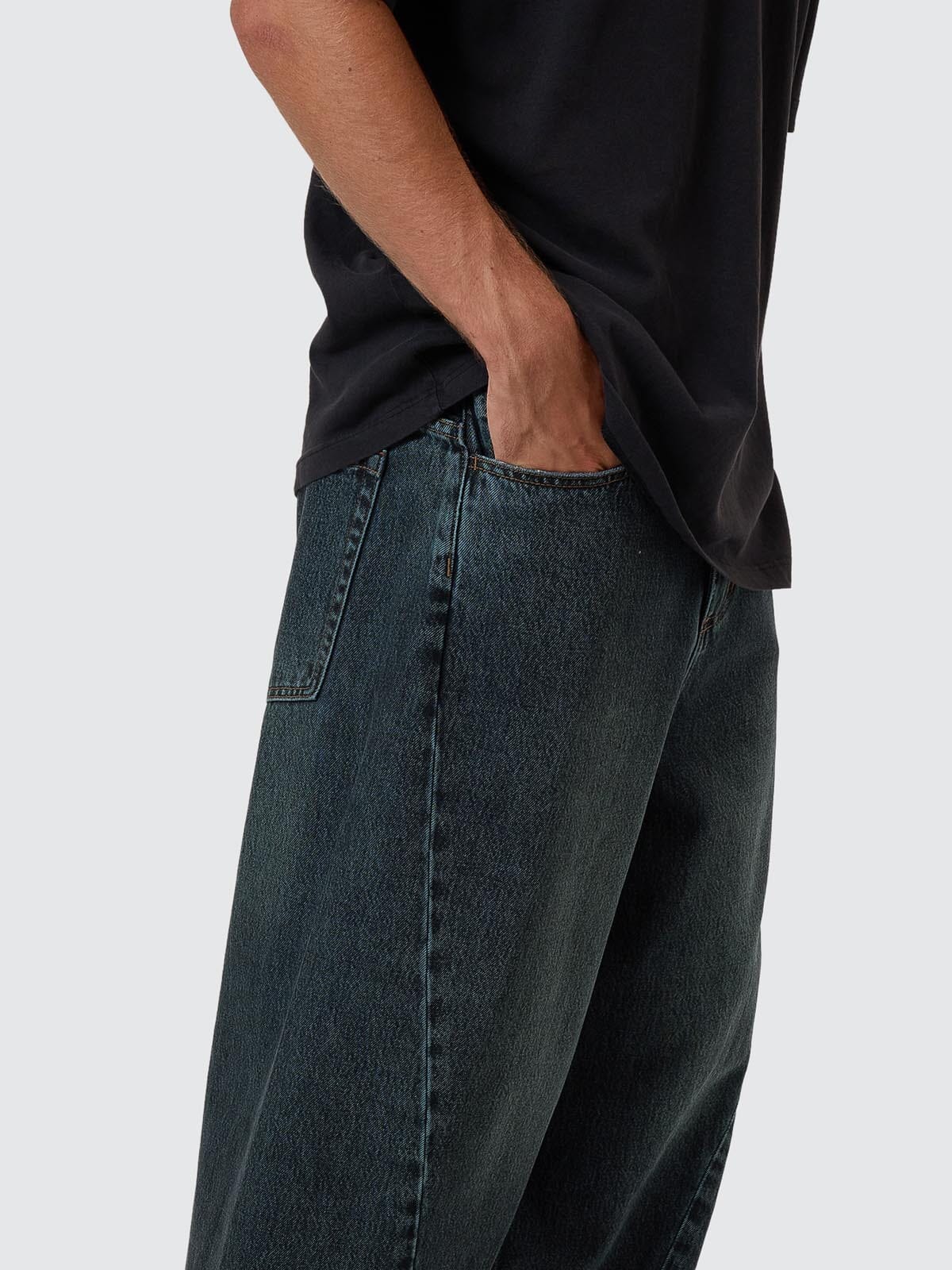 Barrel Leg Denim Jean - Metal Blue 26