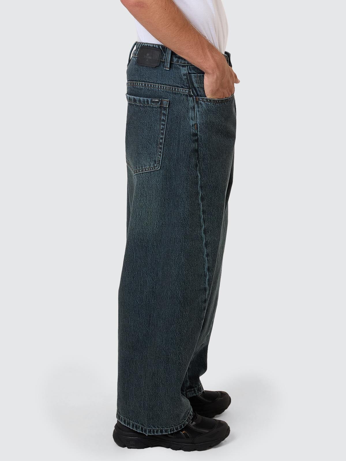 Barrel Leg Denim Jean - Metal Blue 26