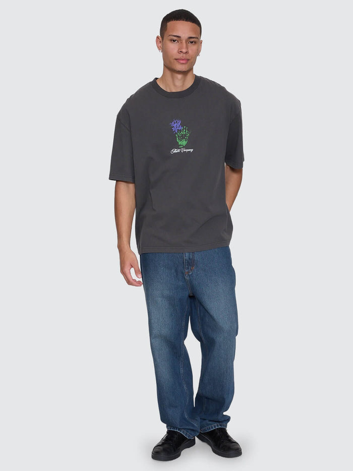 Mid Slacker Relaxed Long Denim Jean - Teal Blue 26