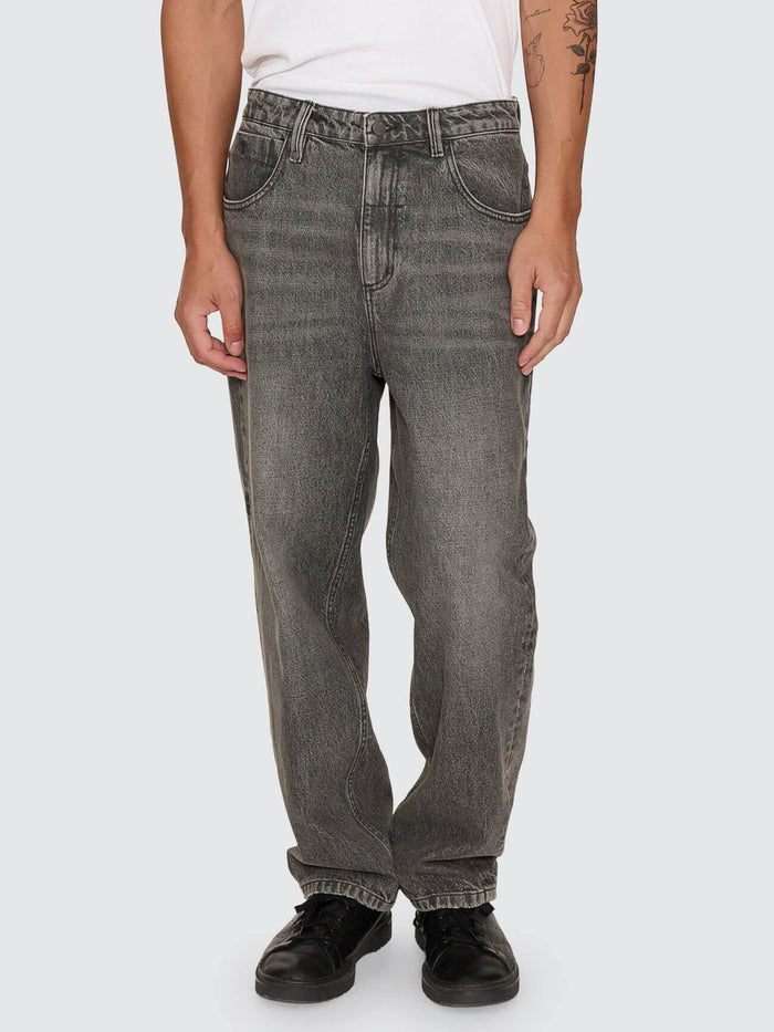 Mid Slacker Relaxed Denim Jean - Nighthawk Grey 26