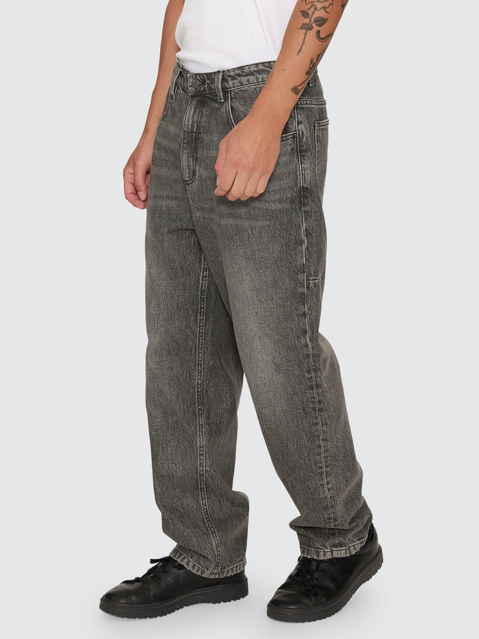 Mid Slacker Relaxed Denim Jean - Nighthawk Grey 26