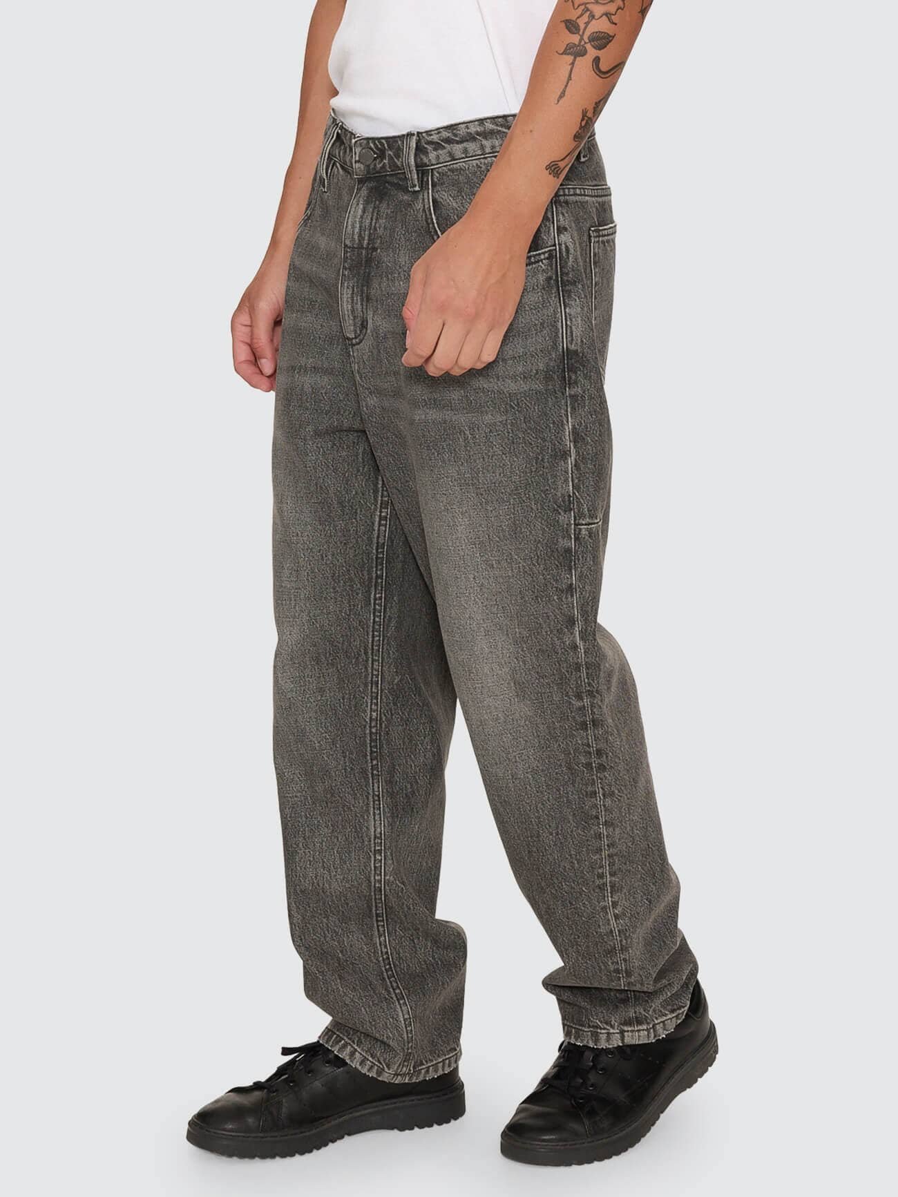 Mid Slacker Relaxed Denim Jean - Nighthawk Grey 26