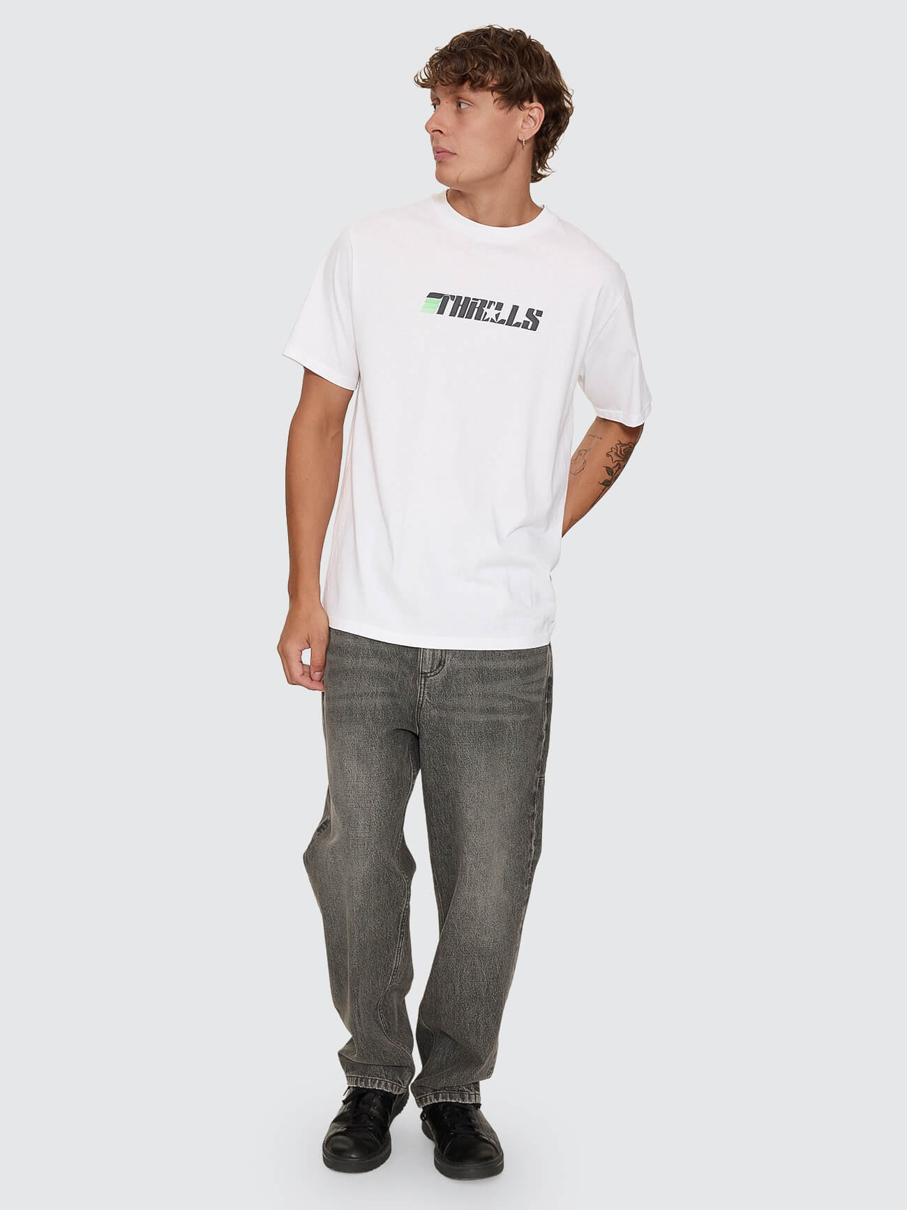 Mid Slacker Relaxed Denim Jean - Nighthawk Grey 26
