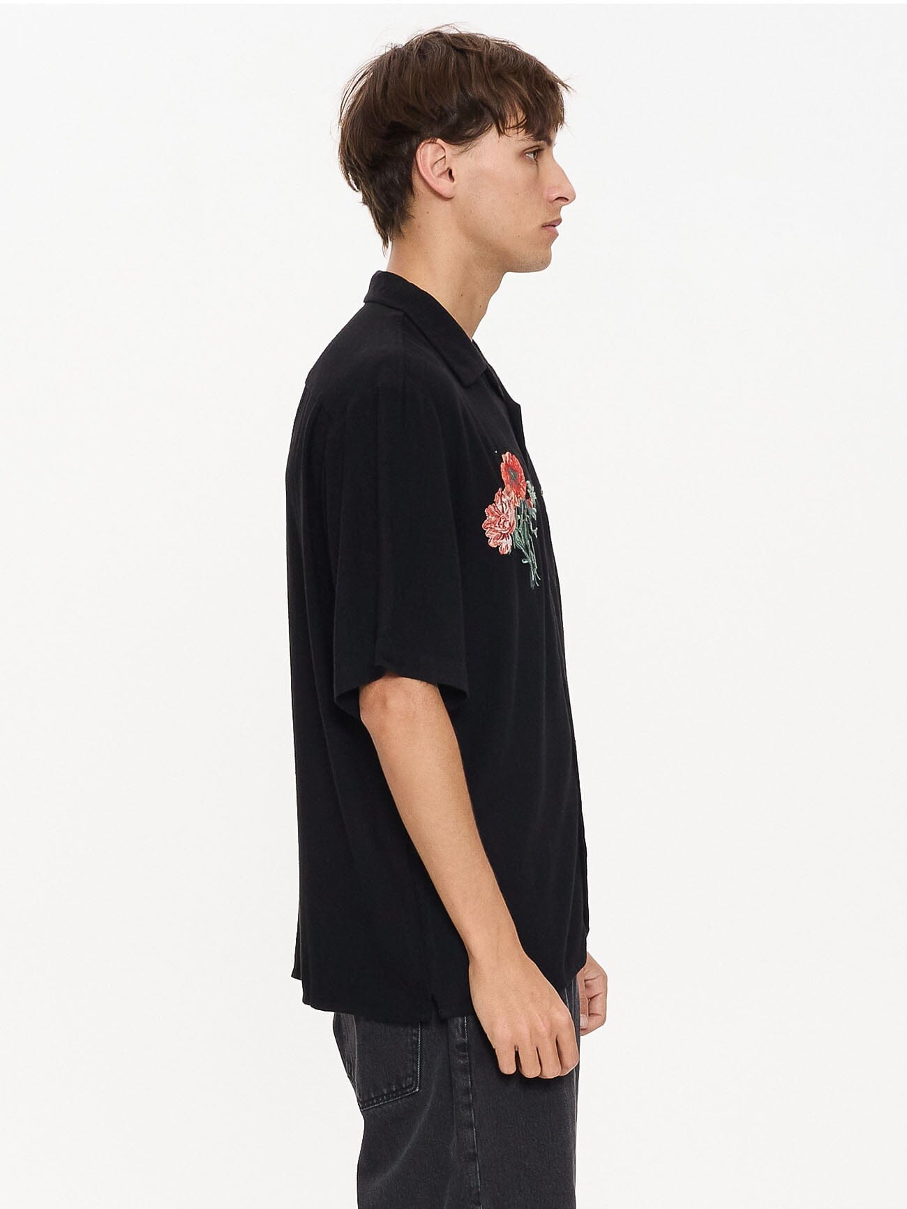 Still Life Bowling Shirt - Black