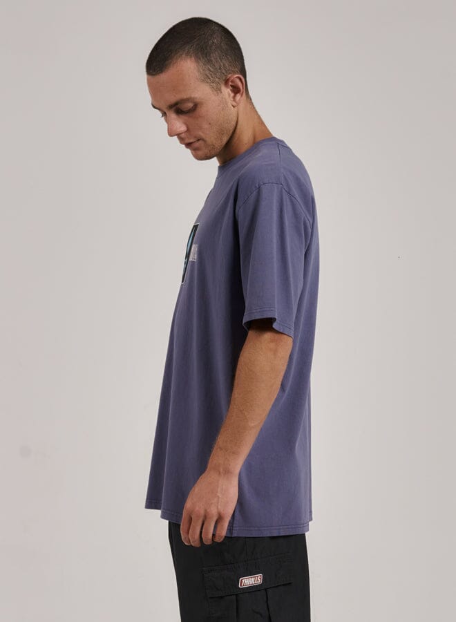 Lucky Strike Oversize Fit Tee - Blue Rinse