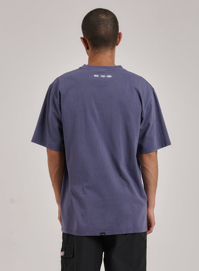 Lucky Strike Oversize Fit Tee - Blue Rinse