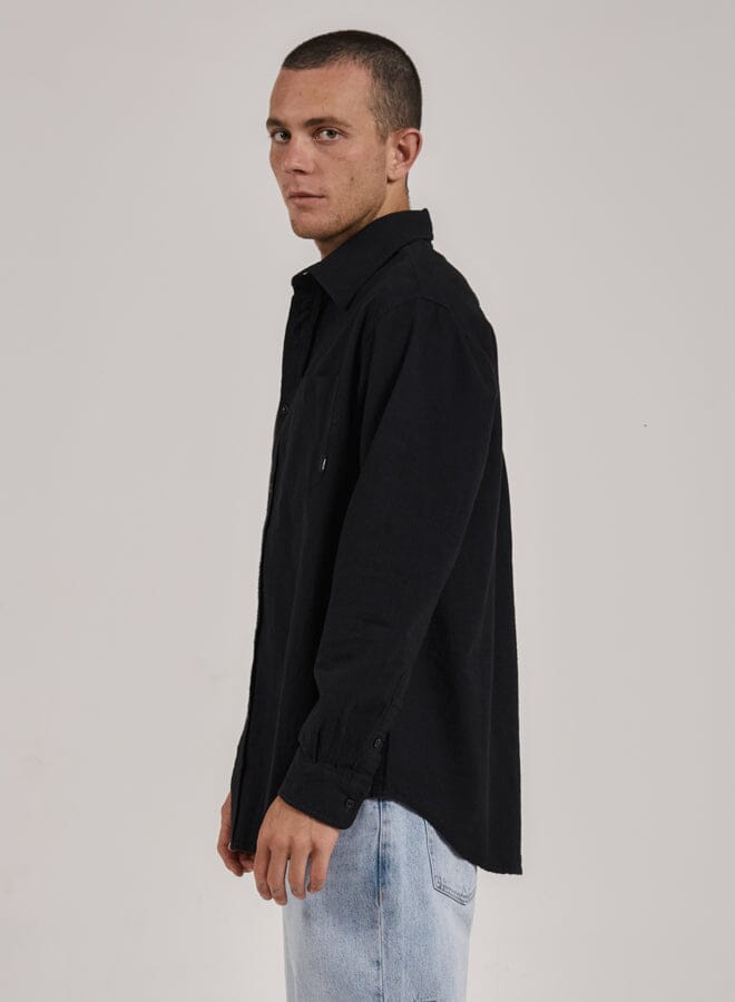 Superior Long Sleeve Shirt - Indigo Black