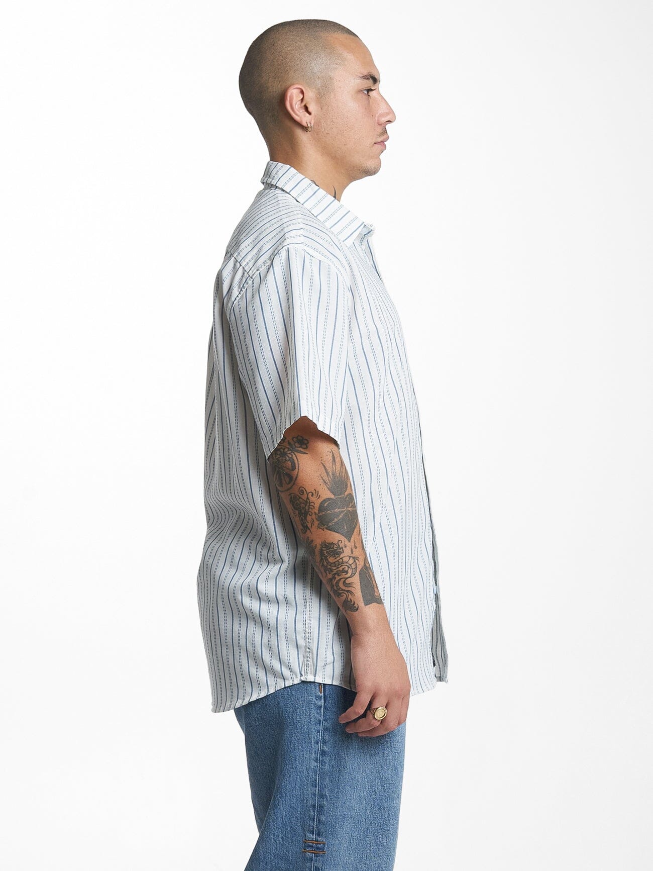 Lucky Strike Short Sleeve Shirt - Dirty White