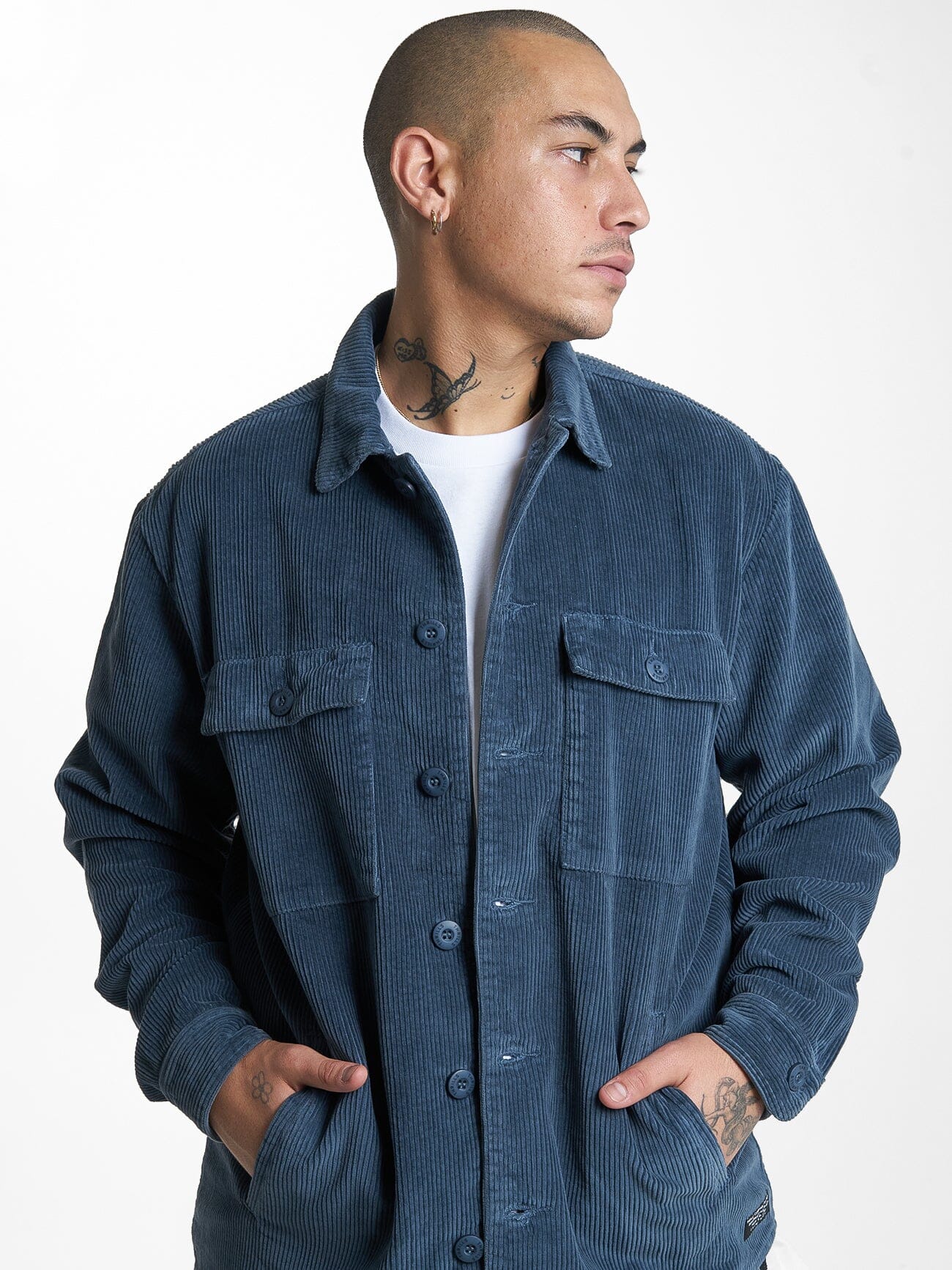 Thrills Labour Overshirt - New Teal