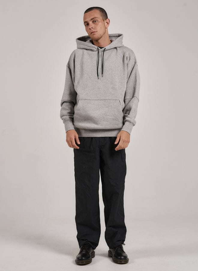 Underground Slouch Pull On Hood - Grey Marle