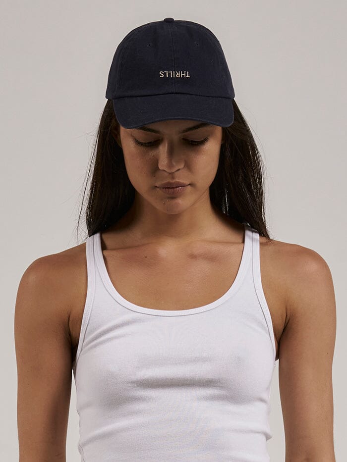 Minimal Thrills 6 Panel Cap - Station Navy