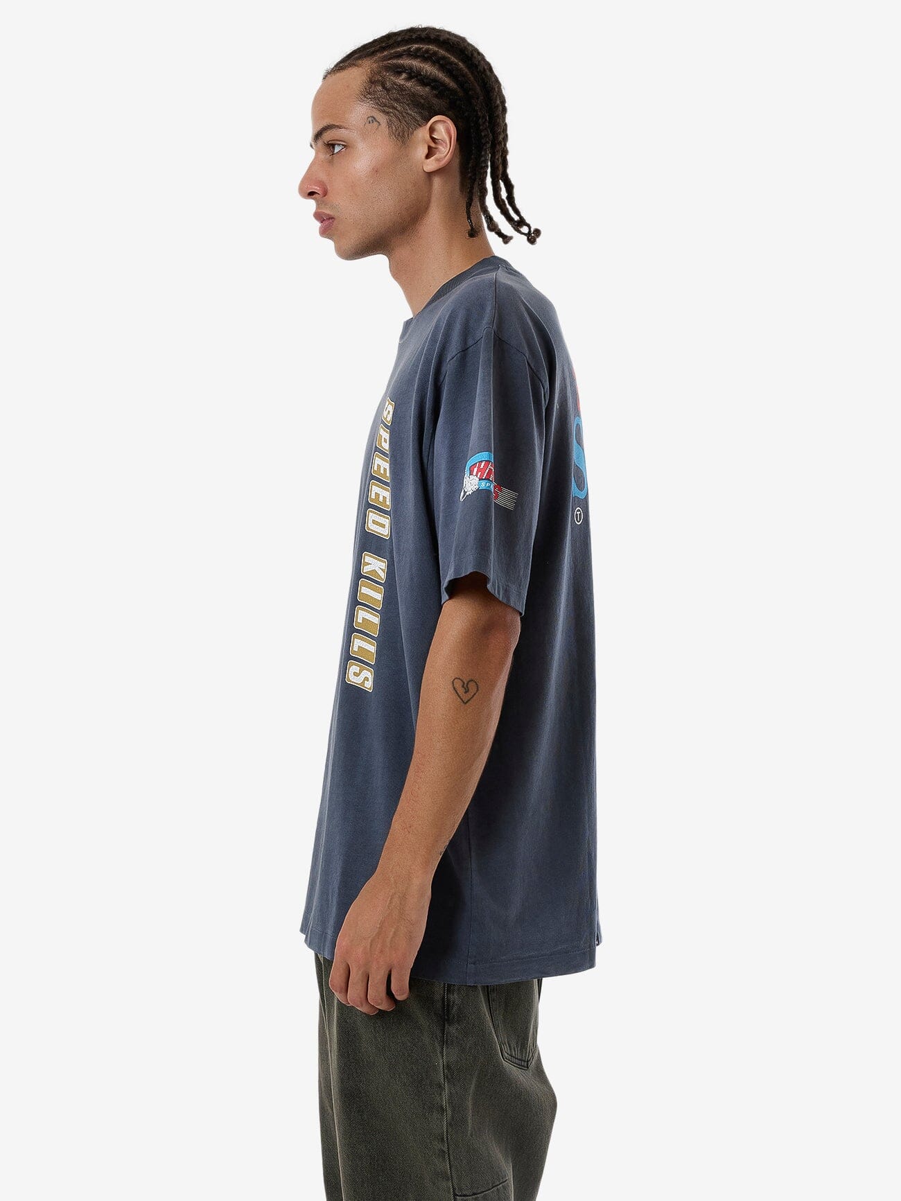 Built For Speed Oversize Fit Tee - Light Petrol XS