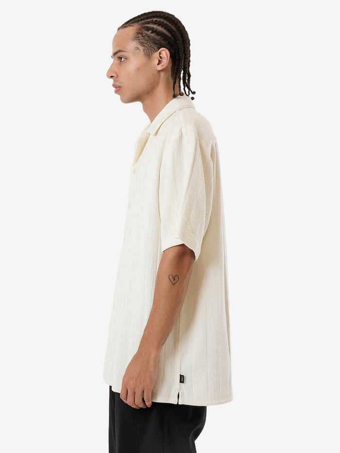 Evolution Bowling Shirt - Dirty White XS